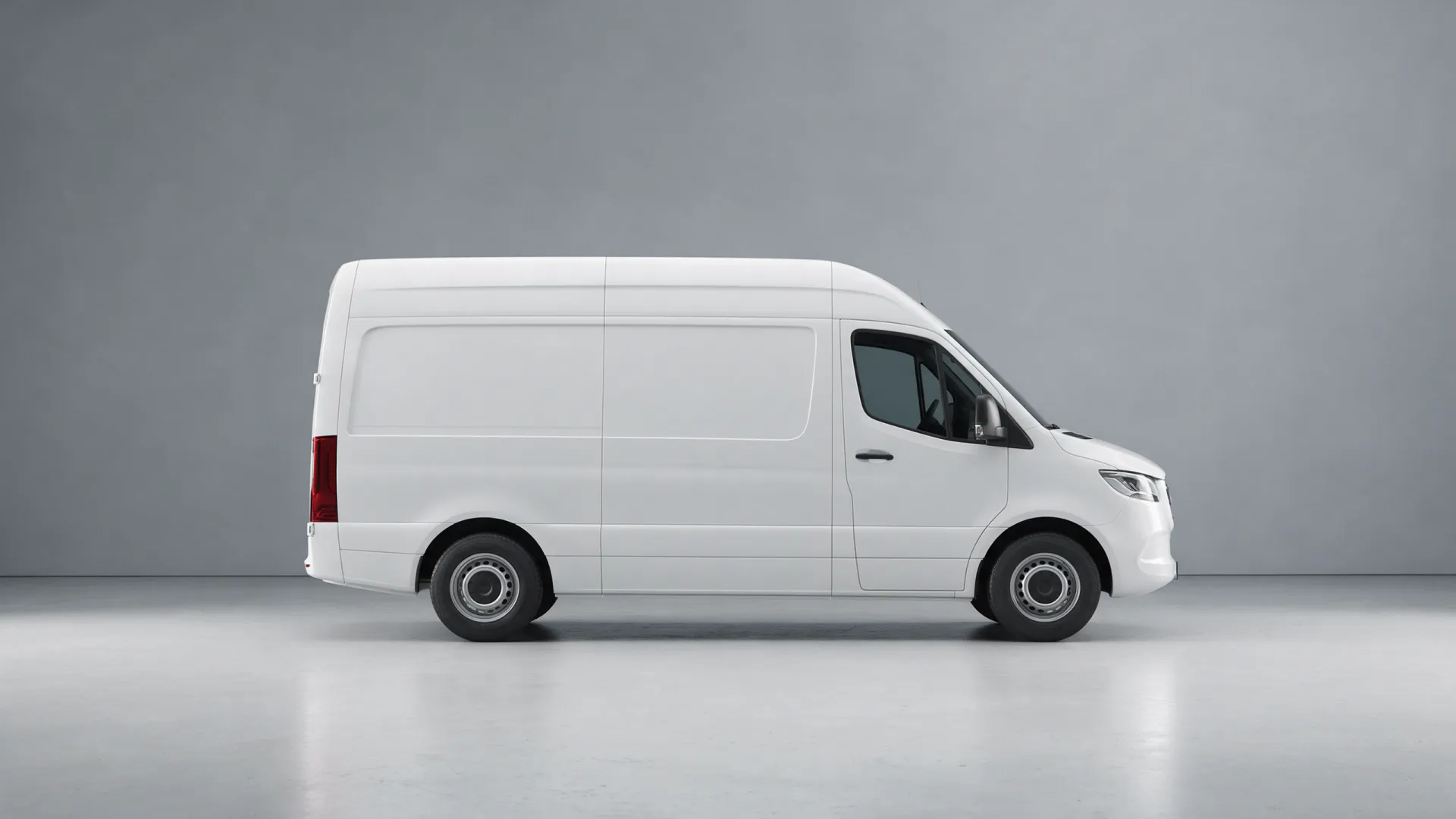 Medium van, side view